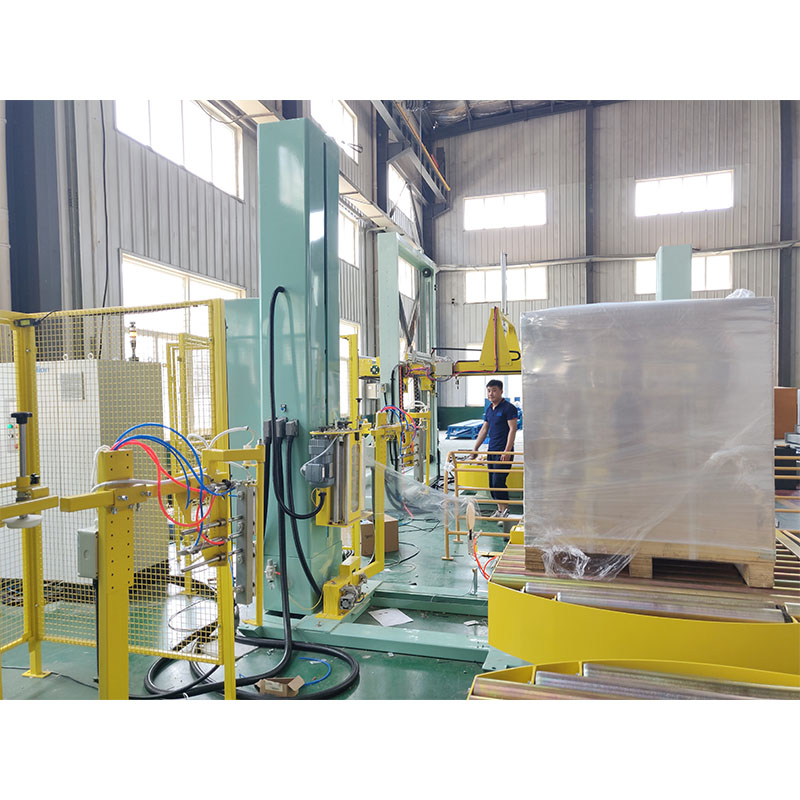 Automatic Hook Cutting Film Pallet Wrapper